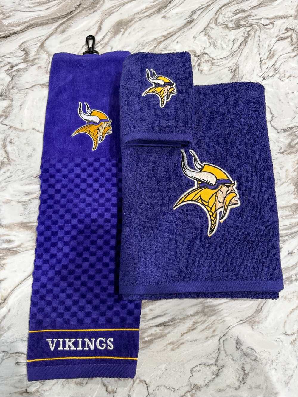 NFL Minnesota Vikings Purple and Gold Bath Towel Set